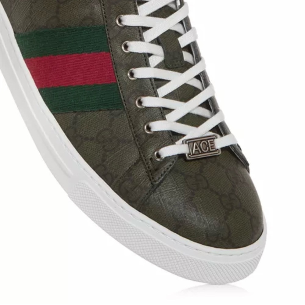 New GUCCI Men's Ace Sneakers - Picture 3 of 7